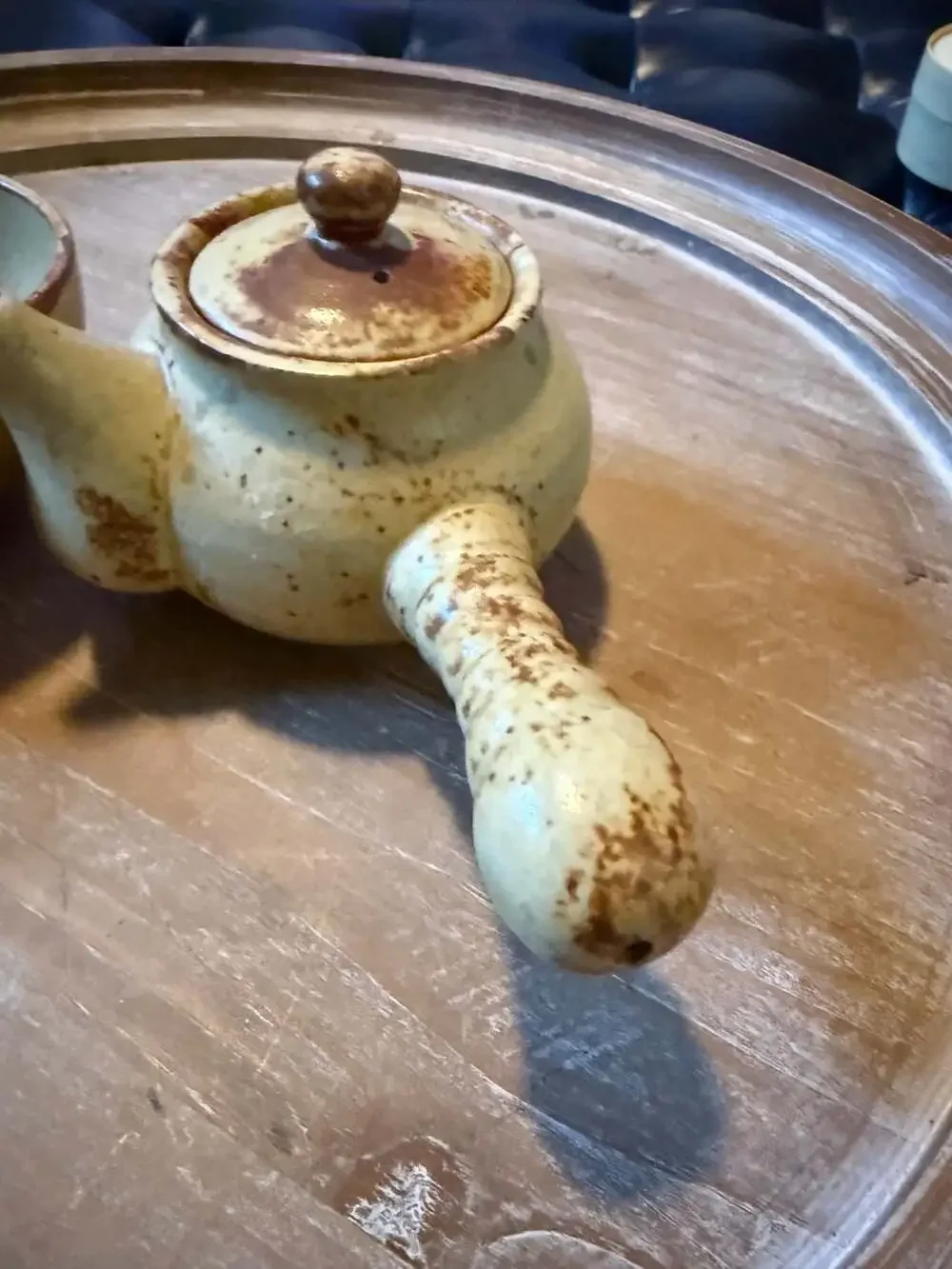 Tokoname Hand-made Mogake Teapot and cup/bowl